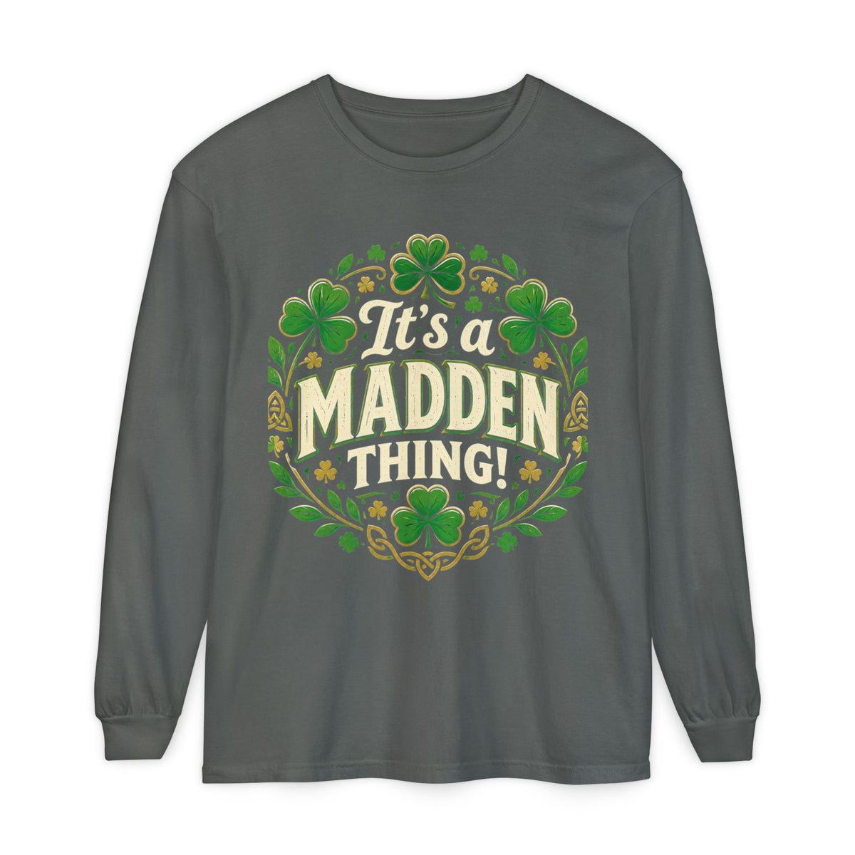Madden Thing Shamrock Wreath Long Sleeve T-Shirt