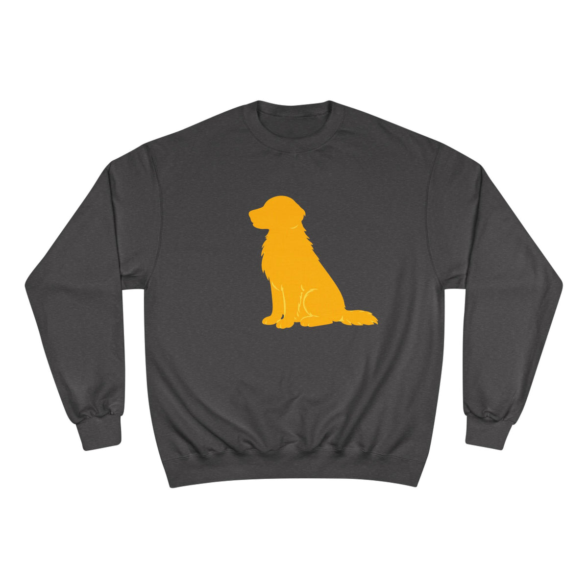 Yellow Golden Retriever Silhouette Sweatshirt | Dog Lover Crewneck