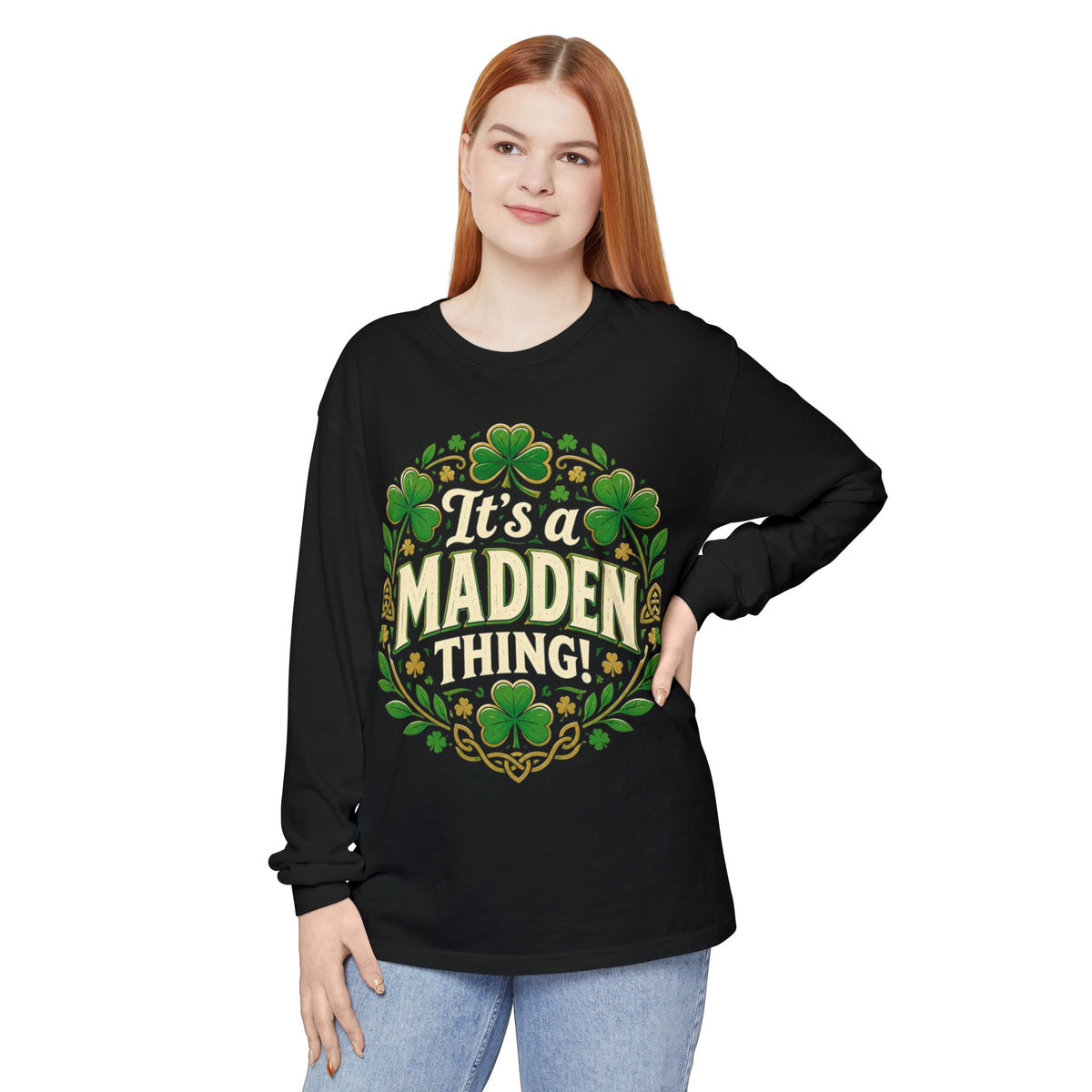 Madden Thing Shamrock Wreath Long Sleeve T-Shirt