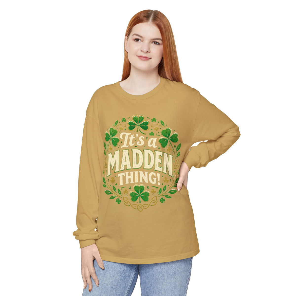 Madden Thing Shamrock Wreath Long Sleeve T-Shirt