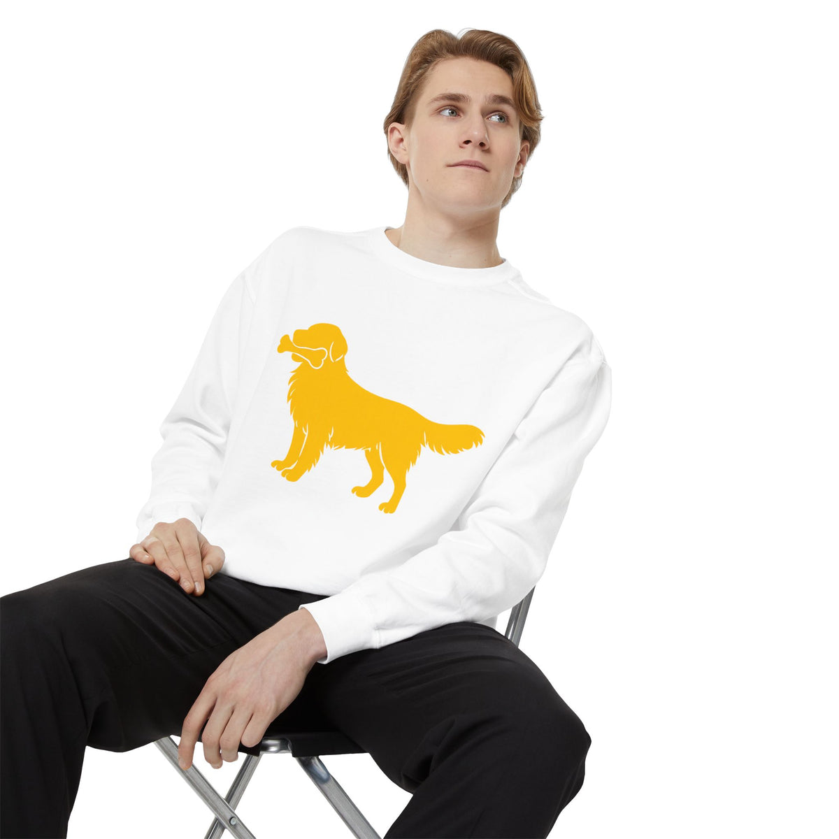 Golden Retriever Silhouette Sweatshirt
