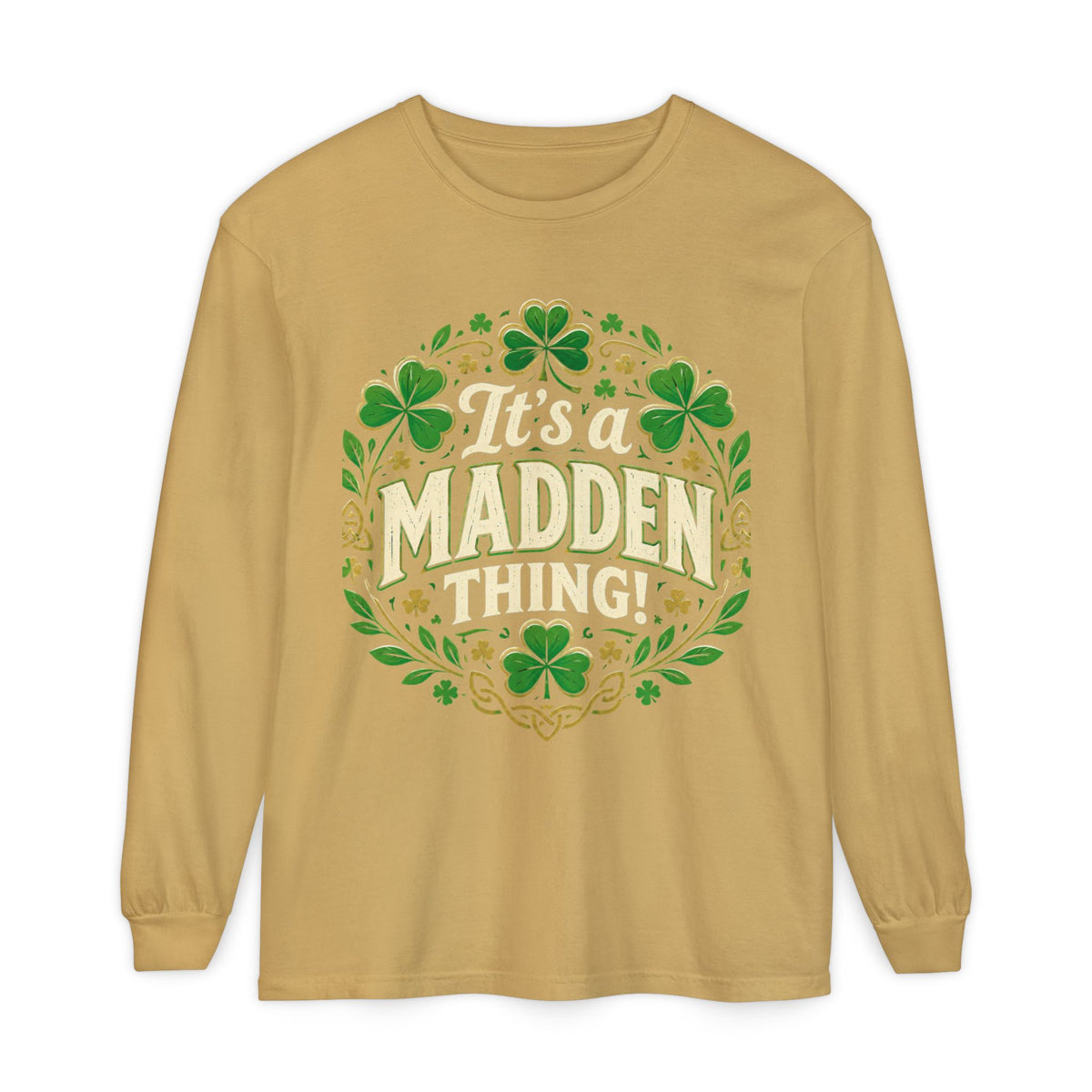 Madden Thing Shamrock Wreath Long Sleeve T-Shirt