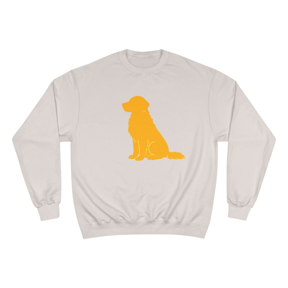 Yellow Golden Retriever Silhouette Sweatshirt | Dog Lover Crewneck