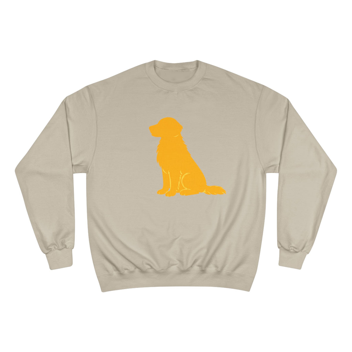 Yellow Golden Retriever Silhouette Sweatshirt | Dog Lover Crewneck