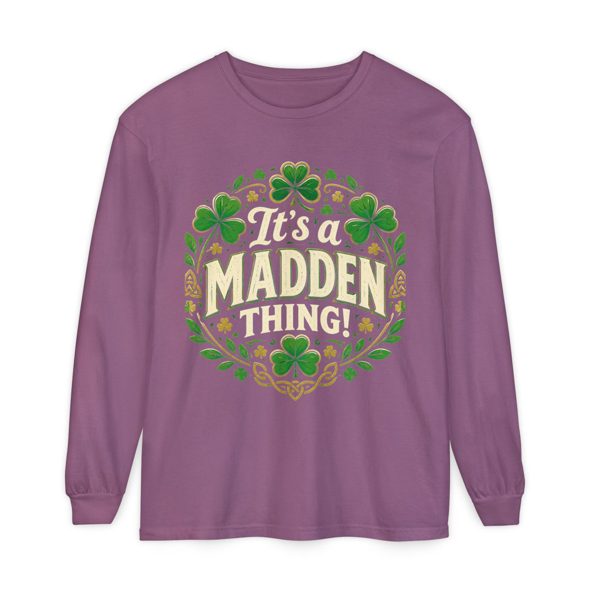 Madden Thing Shamrock Wreath Long Sleeve T-Shirt