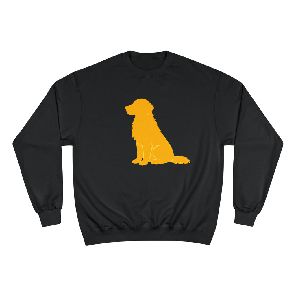 Yellow Golden Retriever Silhouette Sweatshirt | Dog Lover Crewneck