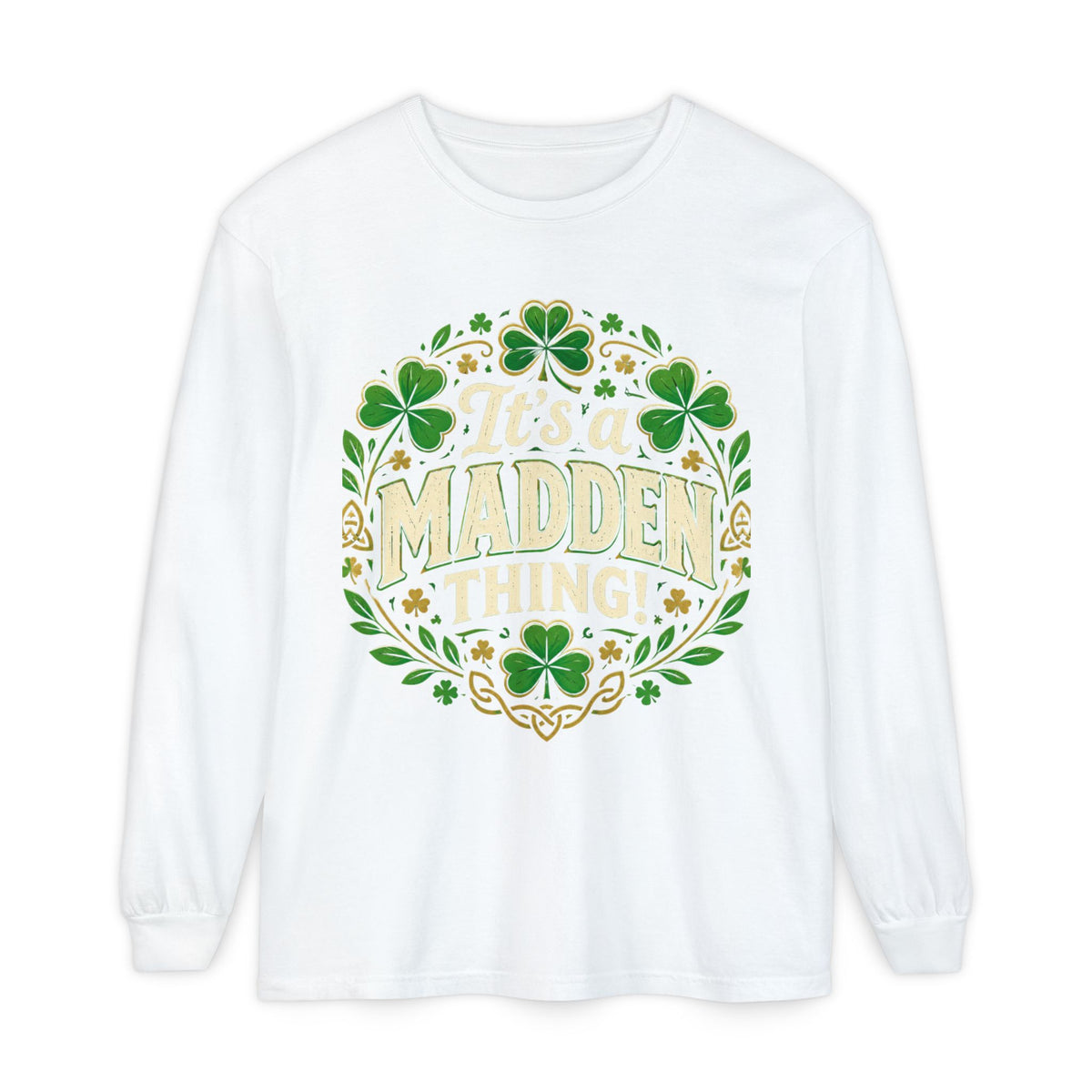 Madden Thing Shamrock Wreath Long Sleeve T-Shirt