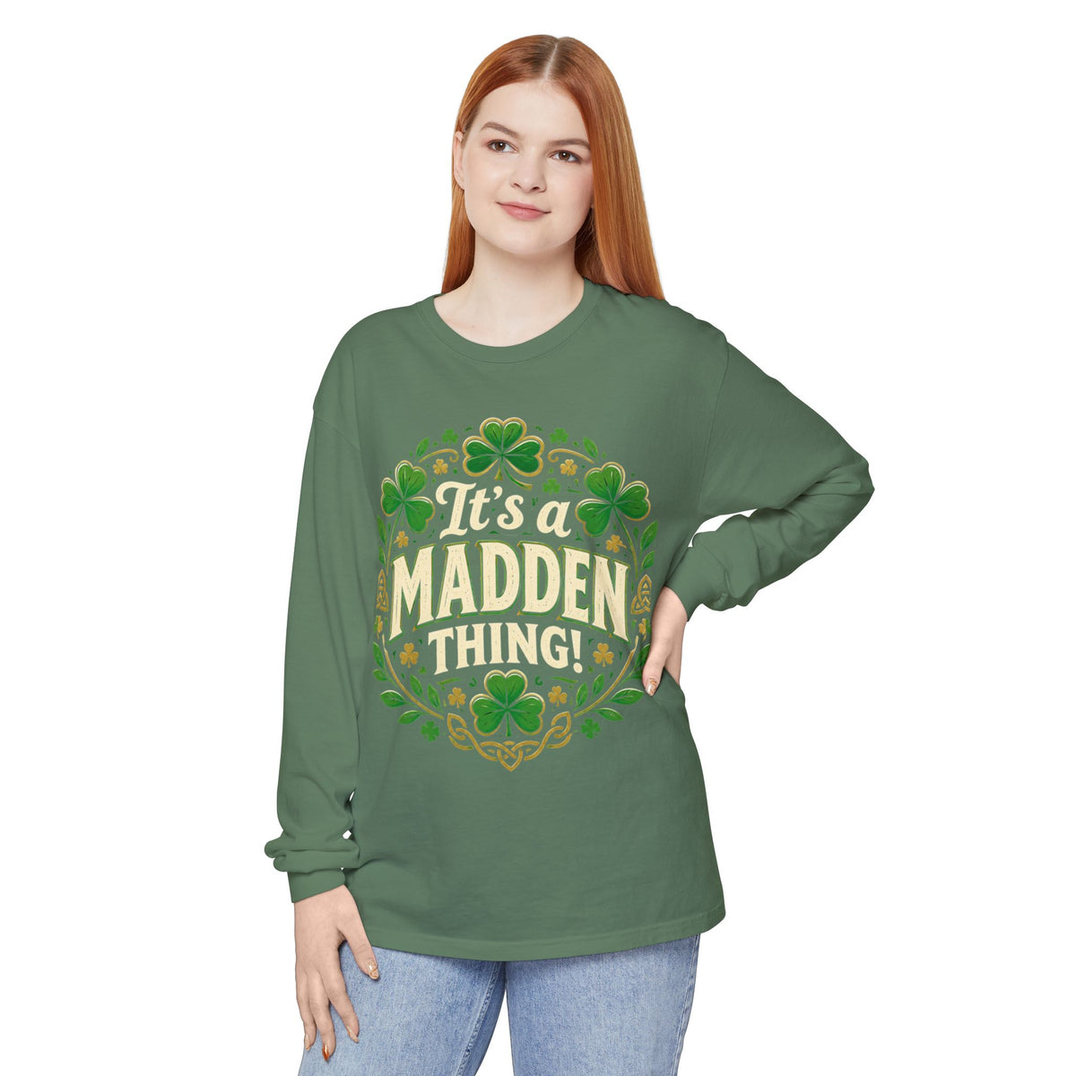 Madden Thing Shamrock Wreath Long Sleeve T-Shirt