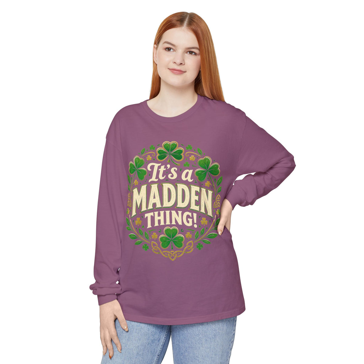 Madden Thing Shamrock Wreath Long Sleeve T-Shirt