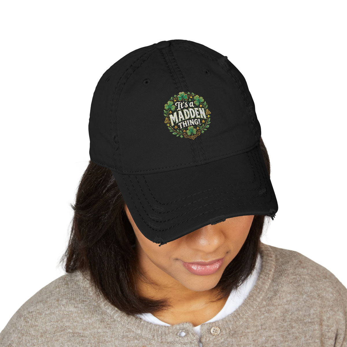 It's a Maddening Thing Floral Embroidered Hat