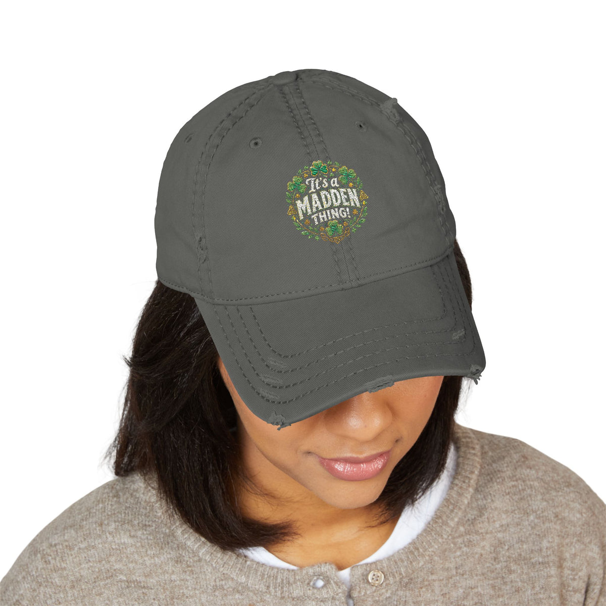 It's a Maddening Thing Floral Embroidered Hat
