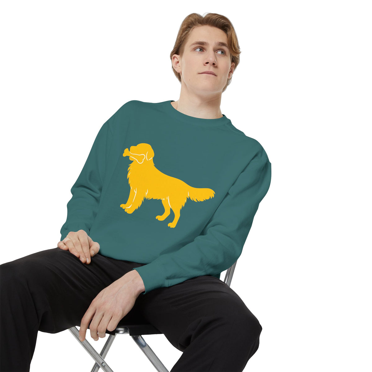 Golden Retriever Silhouette Sweatshirt