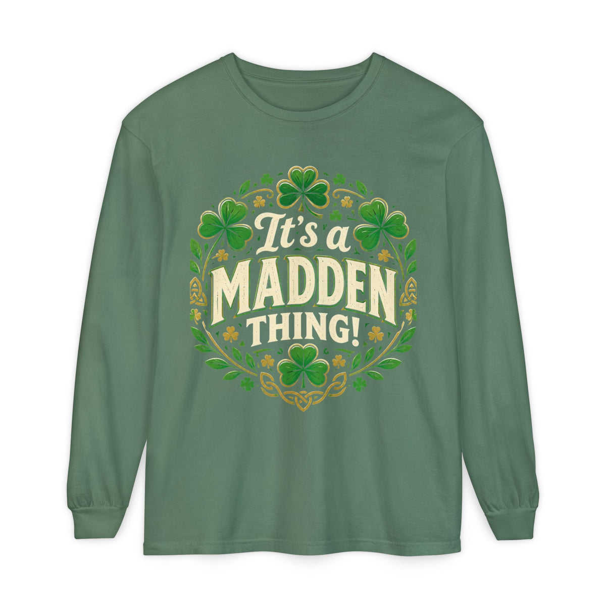 Madden Thing Shamrock Wreath Long Sleeve T-Shirt