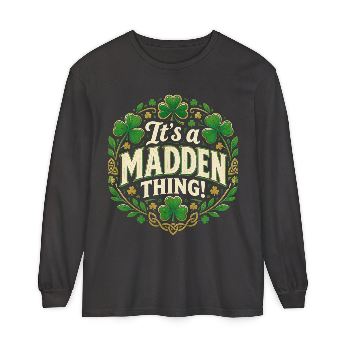 Madden Thing Shamrock Wreath Long Sleeve T-Shirt