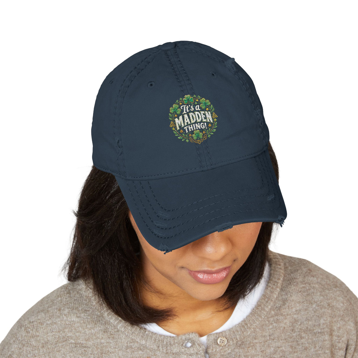 It's a Maddening Thing Floral Embroidered Hat