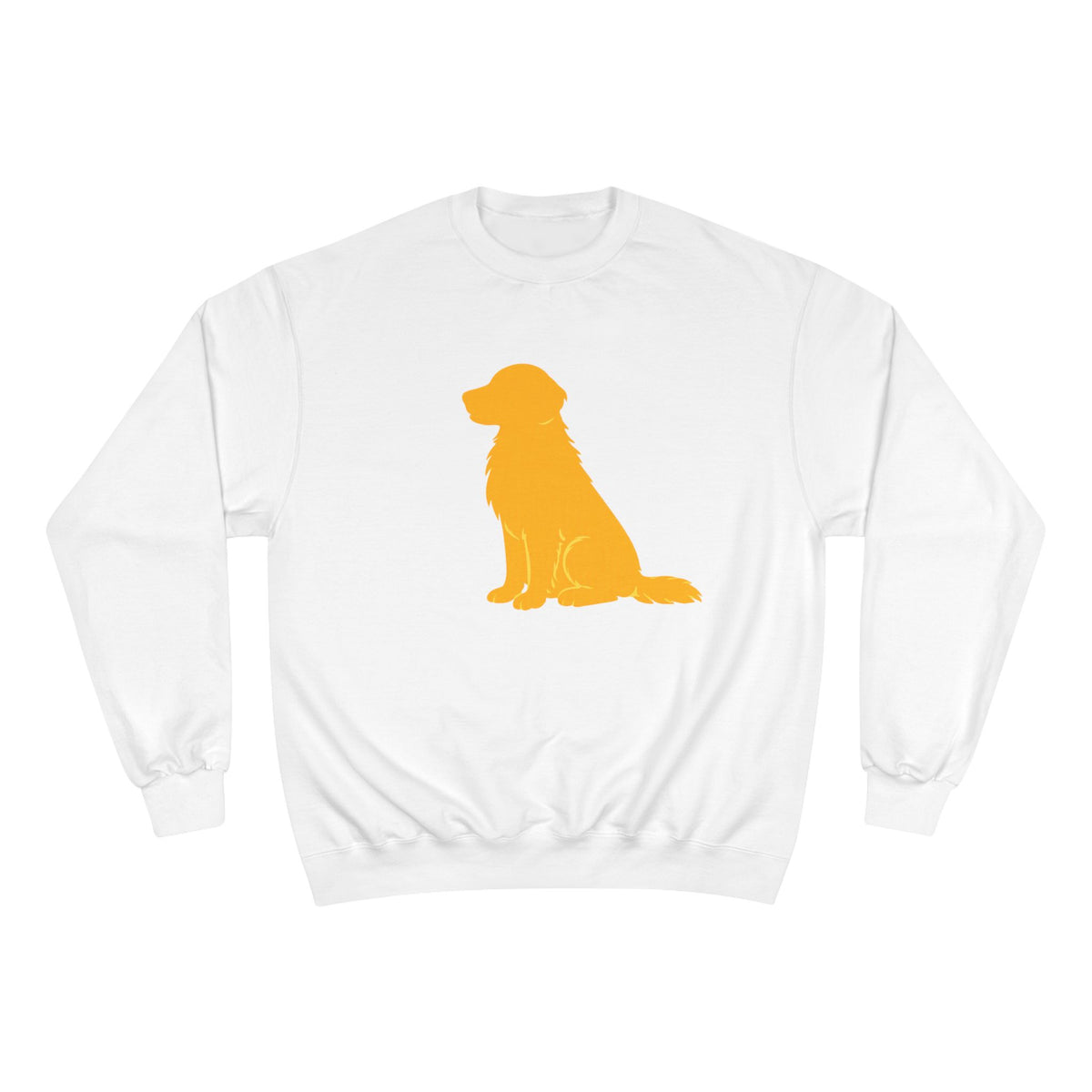 Yellow Golden Retriever Silhouette Sweatshirt | Dog Lover Crewneck