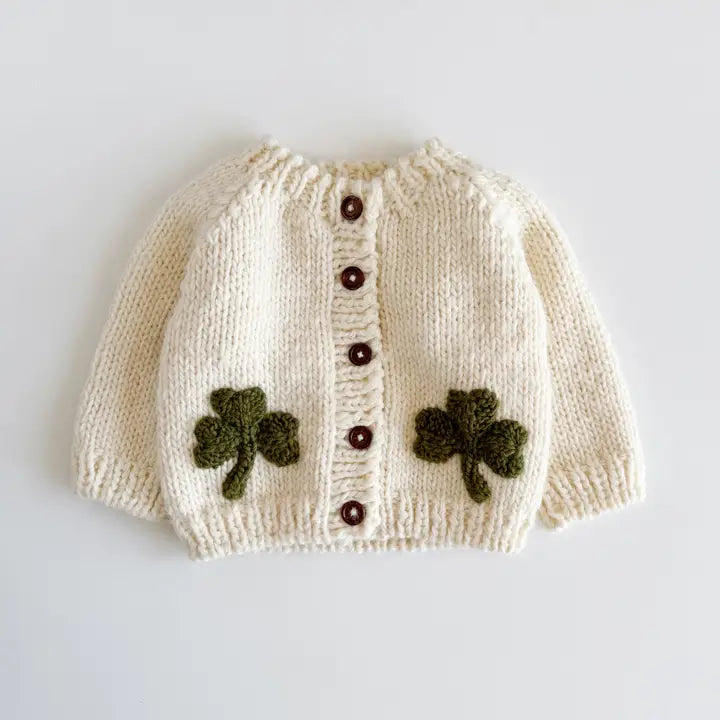 Double shamrock sweater. Great sweater which is warm and fluffy and easy to layer for your loved one.