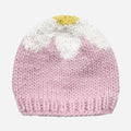 Daisy knit hat. Warm and fluffy.