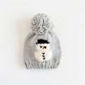 Snowmen Hat with a fluffy pom-pom.